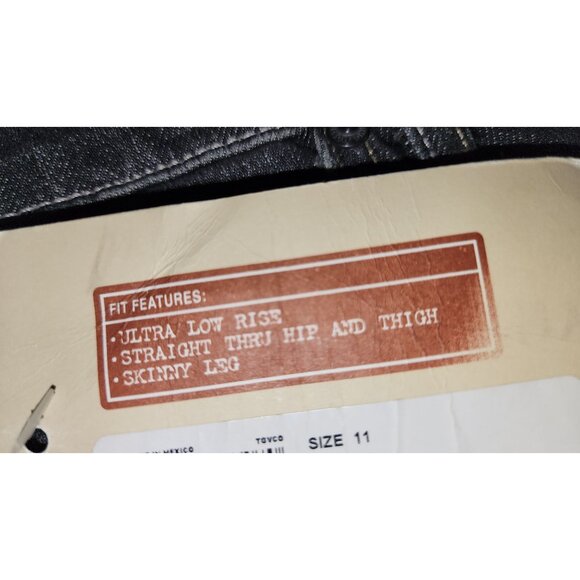 Mossimo Denim Skinny Stretch Jeans Dark Wash Size 11  New With Tags - Picture 9 of 10